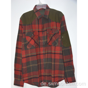 Herren Custom Pockets 100% Baumwolle Flanell Shirt
